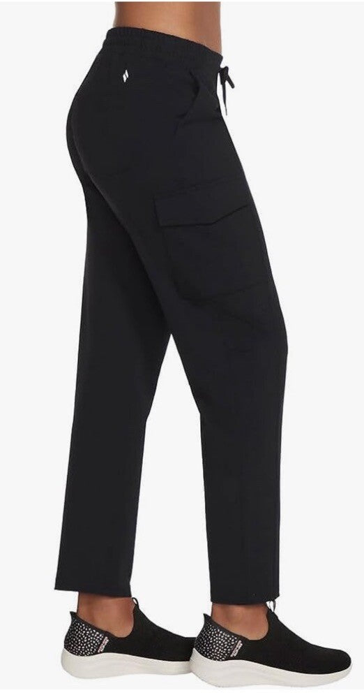 Skechers Women's Slip-ins Go Walk Cargo Pant Size M Black 