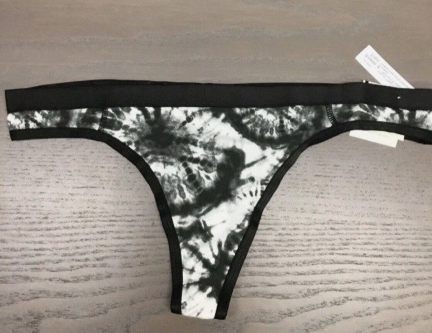 Jenni Women's Thong Tiedye Black XXL 