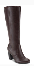 Style & Co Women's Addyy Knee High Dress Boots, Chocolate Sm 9.5 M
