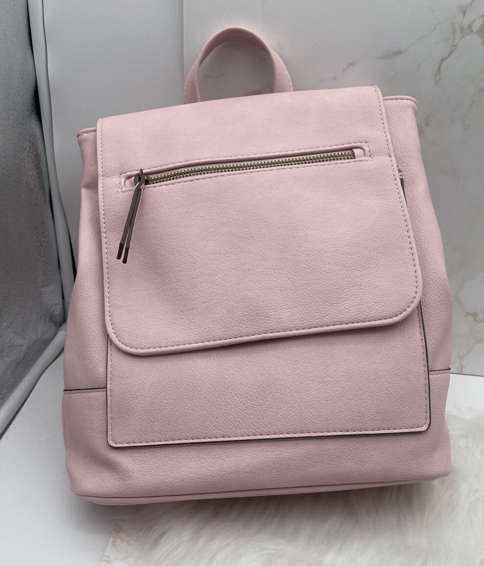 STYLE & CO Hudsonn flap medium women's backpack - Lotus Pink