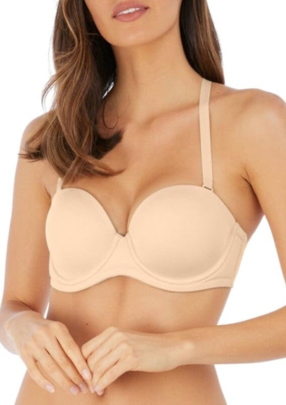 WACOAL 854119 RED CARPET FULL BUSTED STRAPLESS BRUSH/TAN NUDE BRA SIZE 42DDD