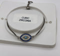 GIANI BERNINI Sterling Silver Cubic Zirconia Evil Eye Slider Adjustable Bracelet