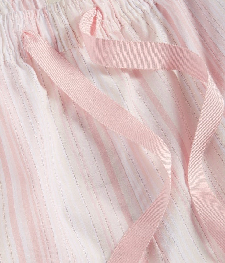 State of Day Women's Striped Poplin Boxer Sleep Shorts XX-Large Pink