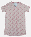 Roudelain Mushrooms Print Long Length Sleepshirt Women's Pajama Top M  Pink
