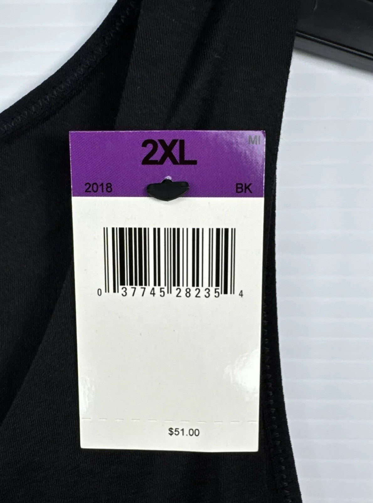 Maidenform Womens Size 2XL Black Shapewear Cami Tank Top Back Smoothing NEW