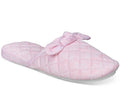 Charter Club Women's Gingham-Print Bow-Top Slippers, L 9-10