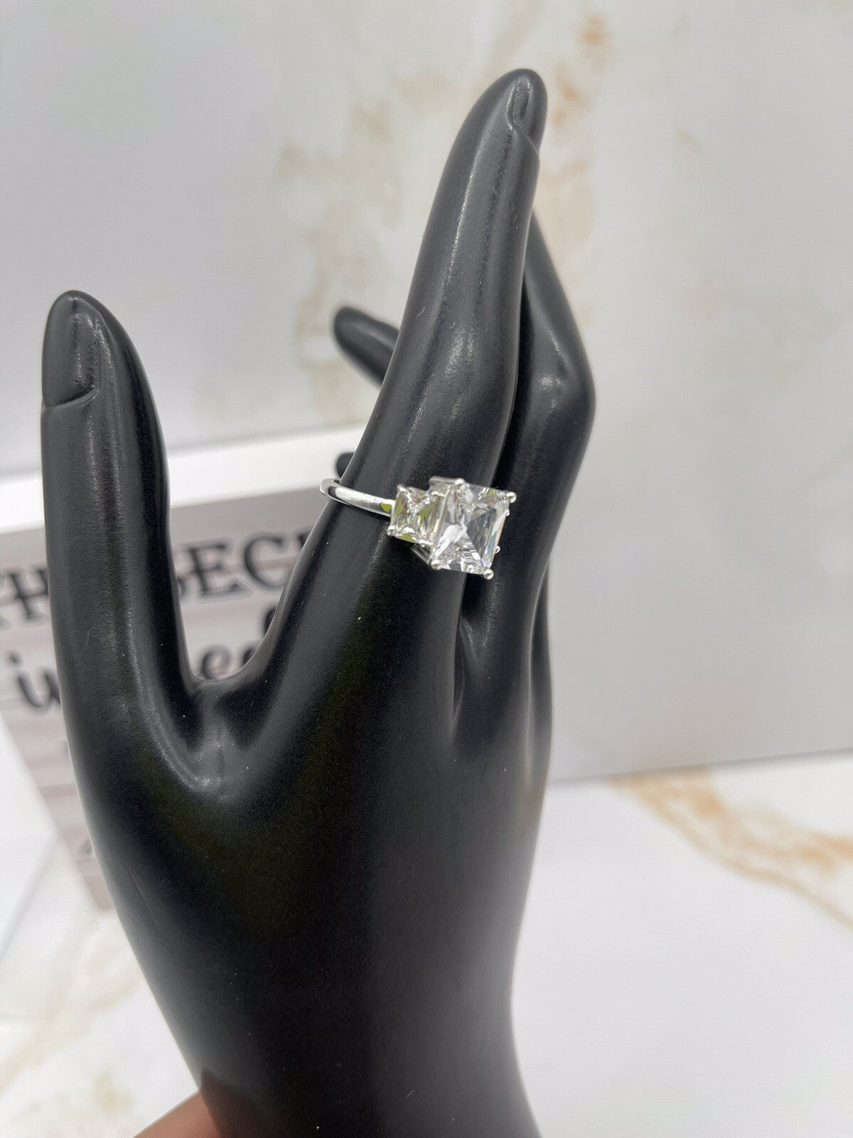 Character Club Cubic Zirconia Silver Plated Women’s Ring Size 9-