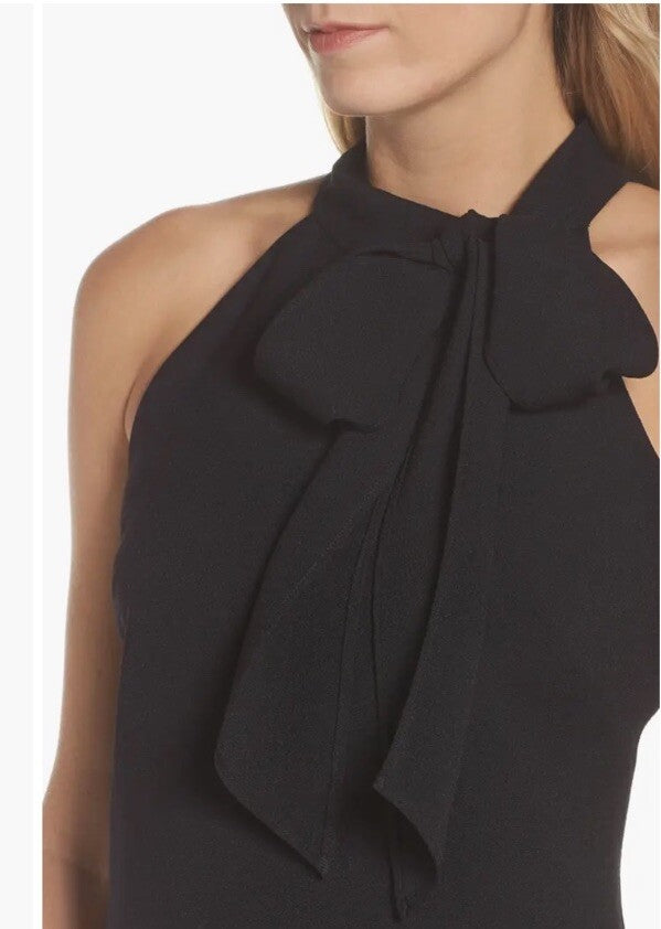 Vince Camuto Tie Neck a-line Dress black Size 8