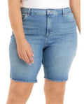Gloria Vanderbilt Plus Size Amanda Bermuda Denim Shorts Arroyo 24W