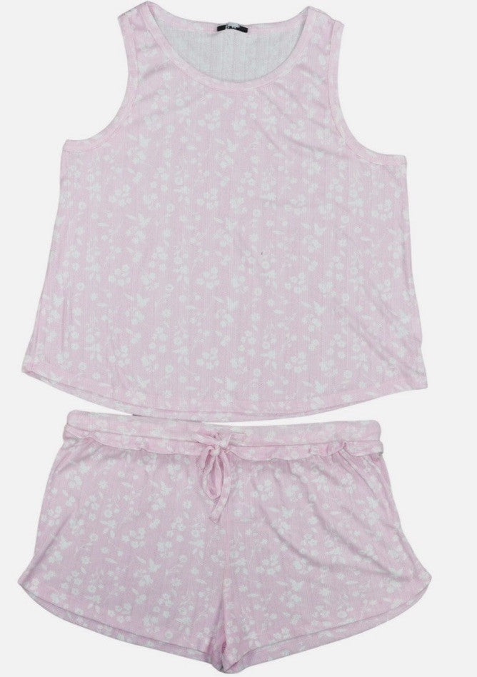 Roudelain Women's 2-Pc. Pointelle Tank Pajamas Set Spring Shadow XL