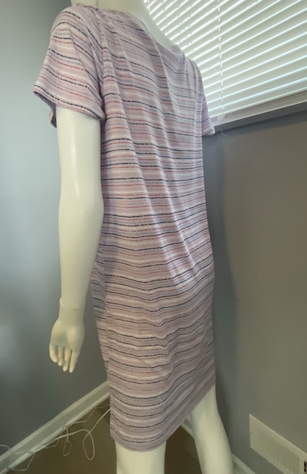 Roudelain Women's Printed Short-Sleeve Sleepshirt - Abilli Stripe, S
