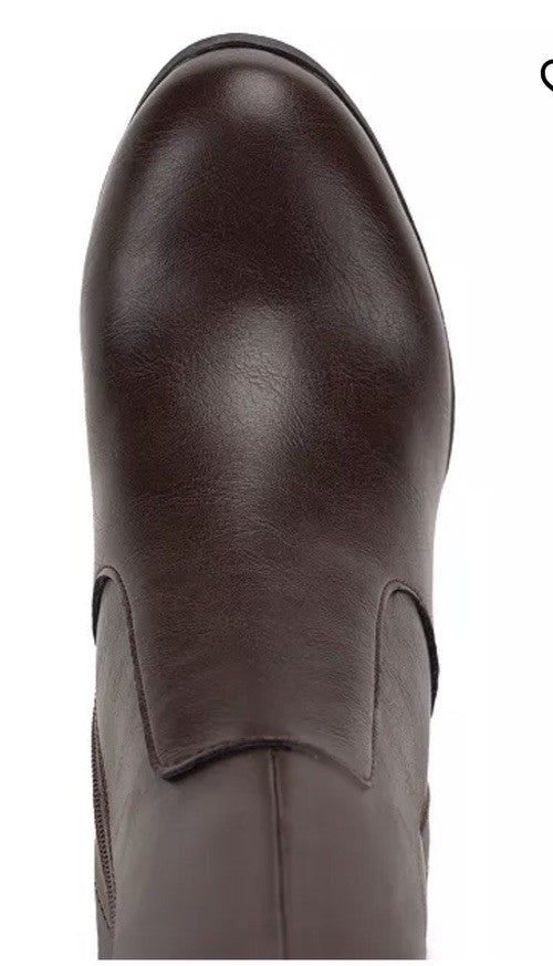 Style & Co Women's Addyy Knee High Dress Boots, Chocolate Sm 9.5 M