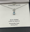 blue topaz stone of serenity necklace