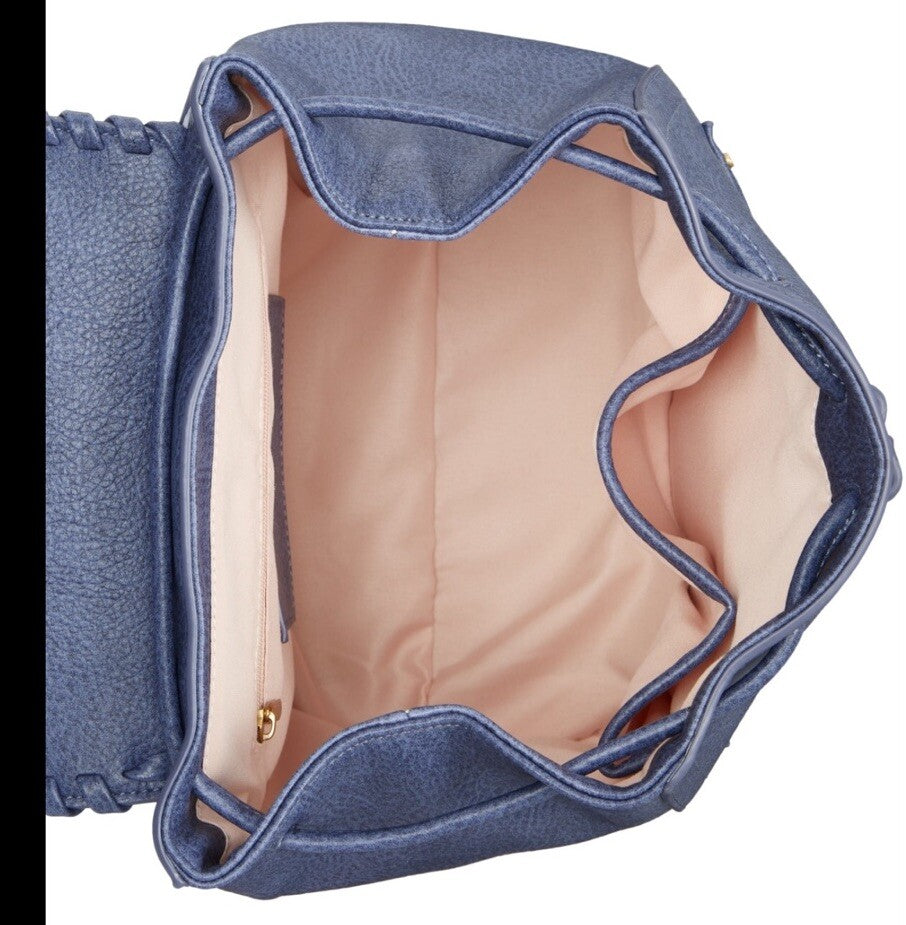 Style & Co Whip-Stitch Backpack Women's One Size Moonlight Blue Magnetic Snap