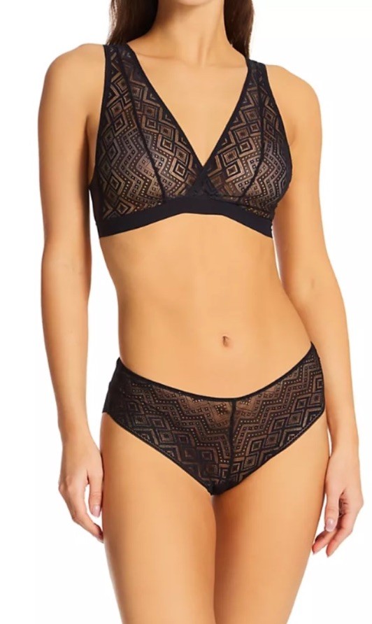 DKNY Pure Lace Bralette DK7596 Black M