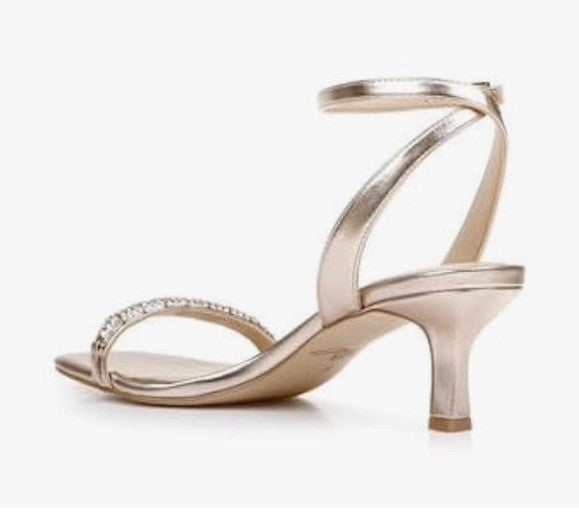 Jewel Badgley Mischka Charisma Kitten Heel Rose Gold 7