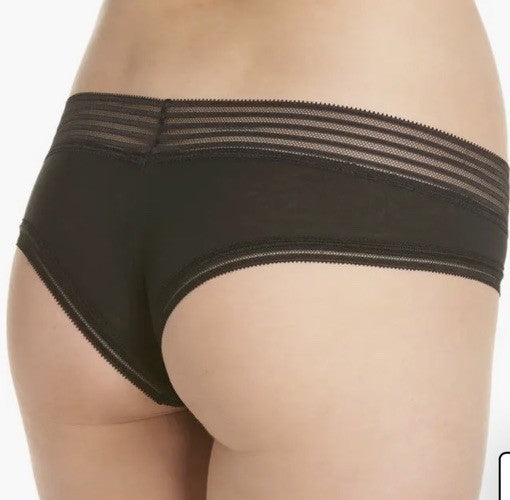 Calvin Klein Striped-Waist Thong Underwear Black L