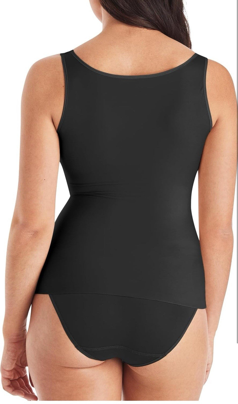 Maidenform Womens Size 2XL Black Shapewear Cami Tank Top Back Smoothing NEW
