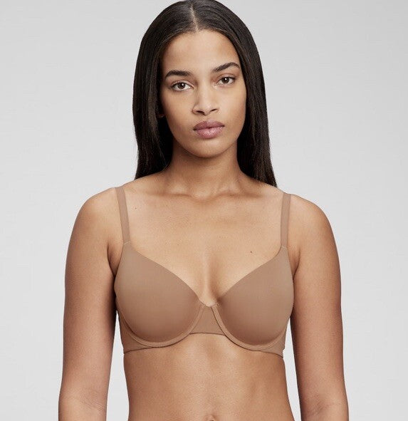 GapBody Everyday T-shirt Bra 32C Clay Brown 