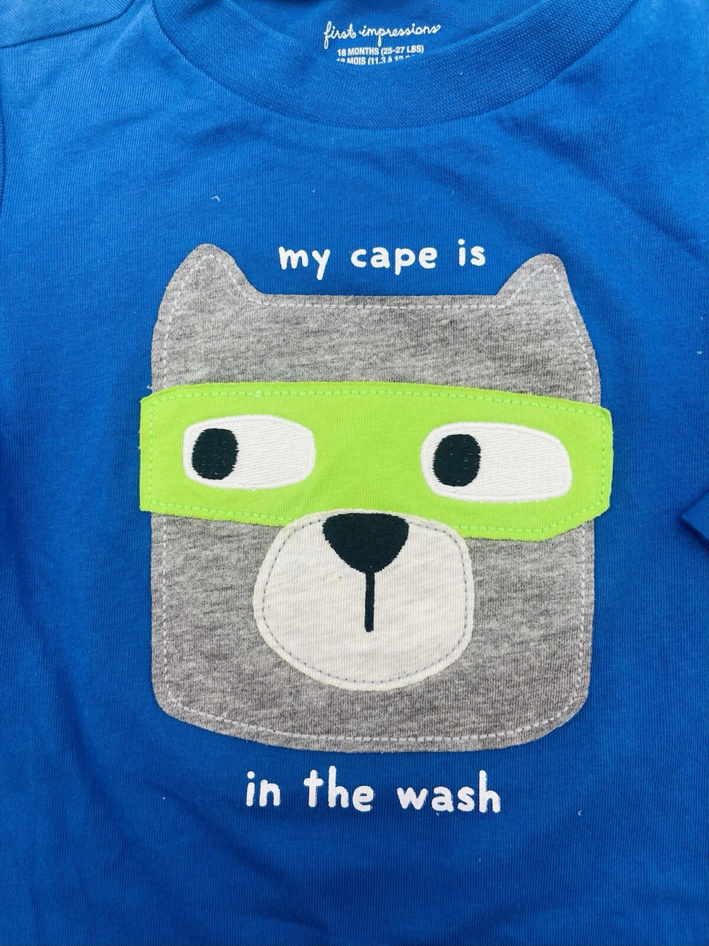 FIRST IMPRESSIONS Baby Boys Graphics T-Shirt Blue 18 Months