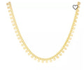  Macy's Gold Plated Dangling Discs Necklace