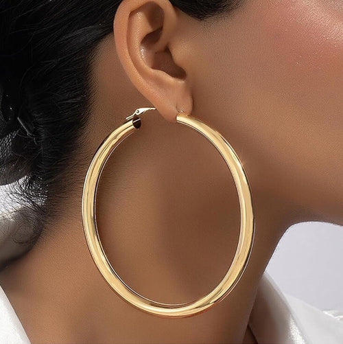 Bold Elements Large Hoops 