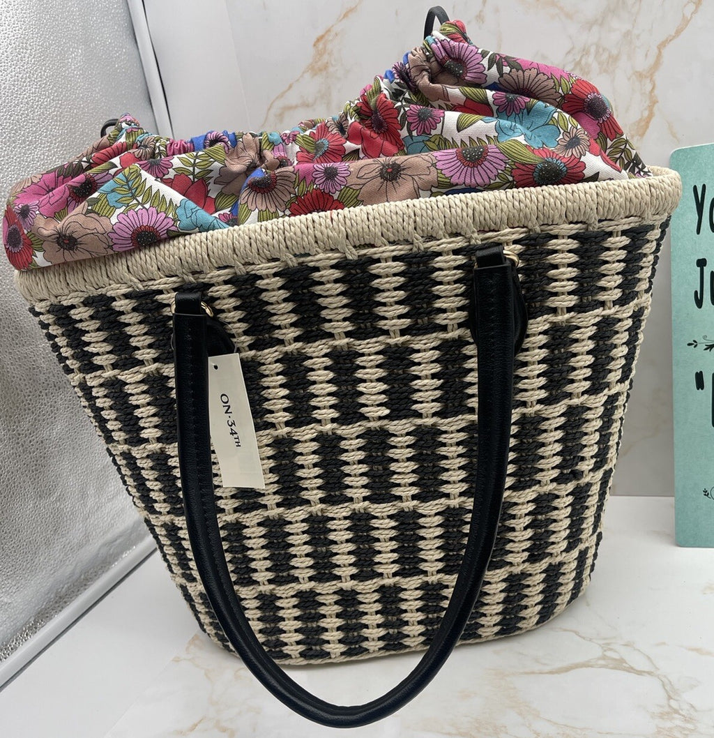 On 34th Isabella Straw Tote Bag Created For Macys