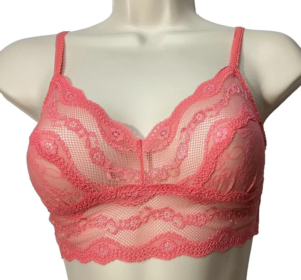 b.tempt'd Women's S Lace Kiss Full Coverage Unlined Bralette 910182 L