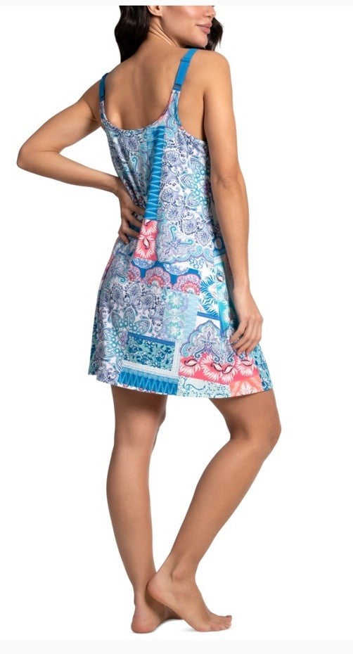 Linea Donatella Women's Printed Sleeveless Chemise S