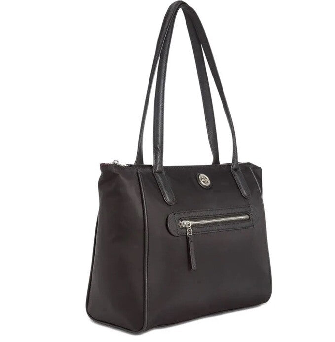 GIANI BERNINI nylon women's tote shoulder bag purse -BLACK