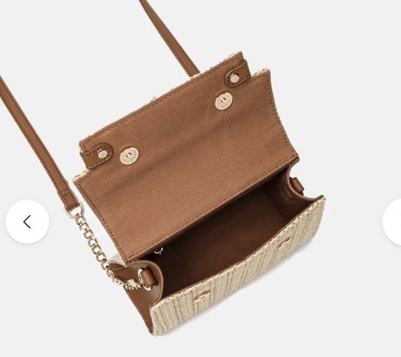Like Dreams NEO PASTEL STRAW CROSSBODY BAG