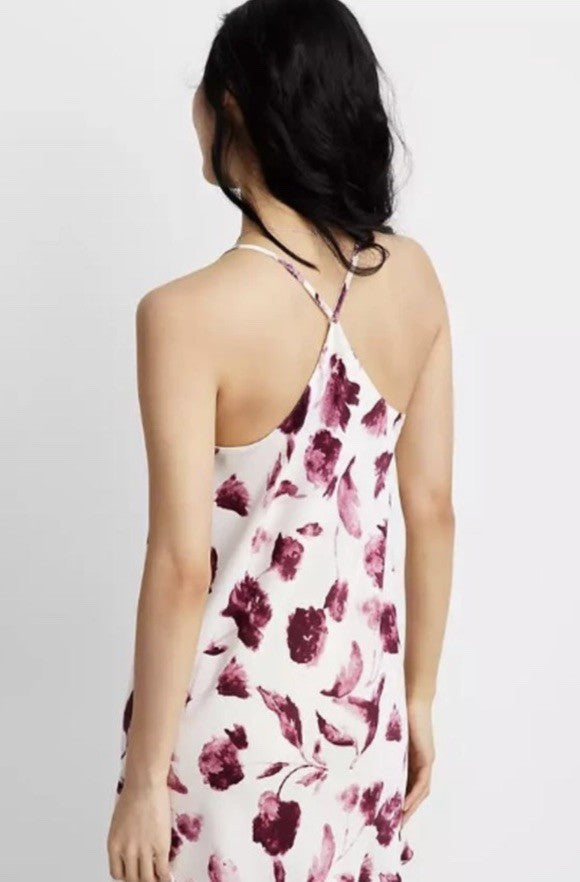 State of Day Women's Crepe de Chine Chemise Wtrcolor Floral XS