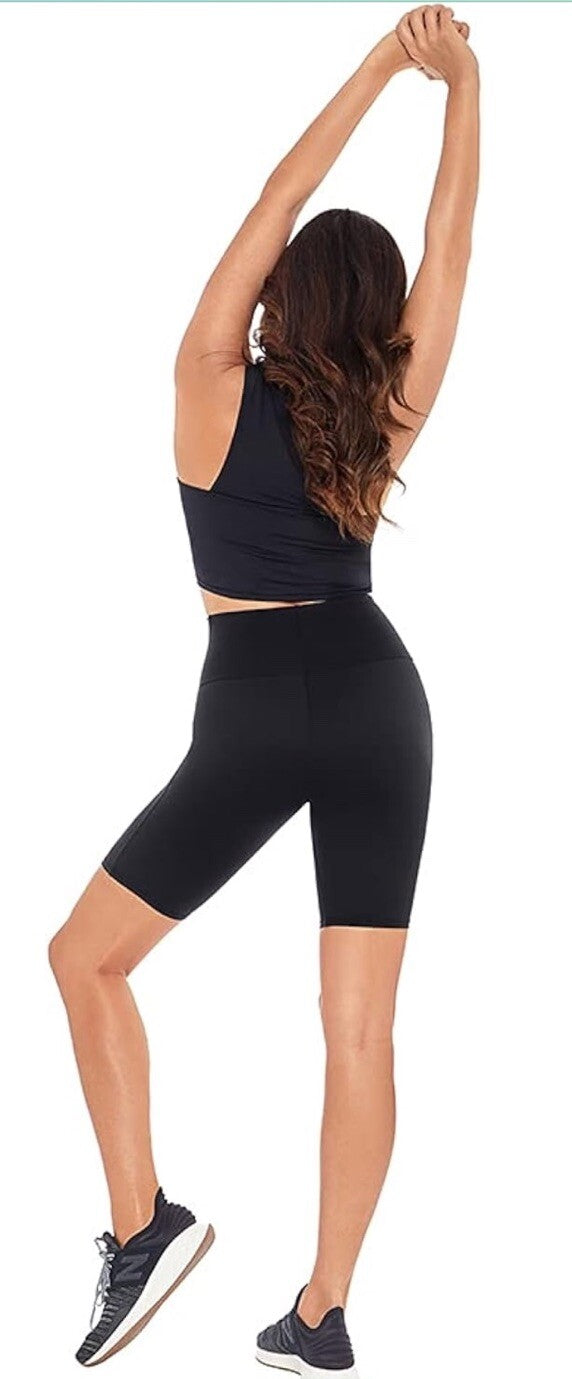 Miraclesuit Tummy Control Shaping Bike Shorts Deep Black S - 2366 Small