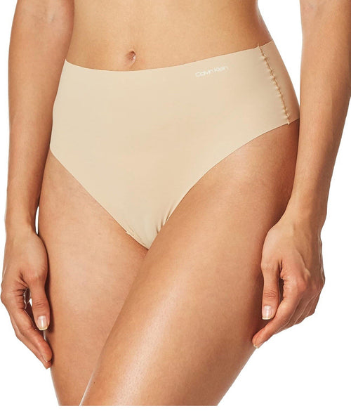 Calvin Klein Women's Invisibles High-Waist Thong Underwear QD3864, XS
