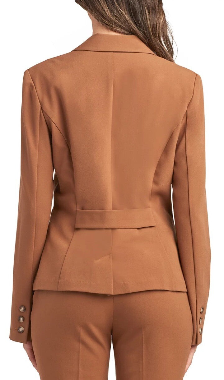 BCX Juniors' Two-Button Blazer Style 4075D28 Mocha XL