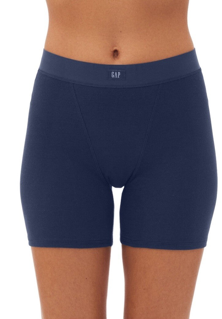 GAP GapBody Women's Logo Comfort High-Waist Shorts GPW01070 Large Navy