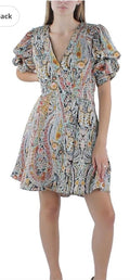 1.State Womens Floral Print  Fit & Flare Dress BHFO 8556