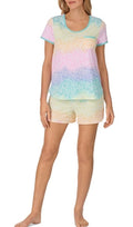Cuddl Duds Women's 2-Pc. Printed Shortie Boxer Pajamas Set Multicolored M