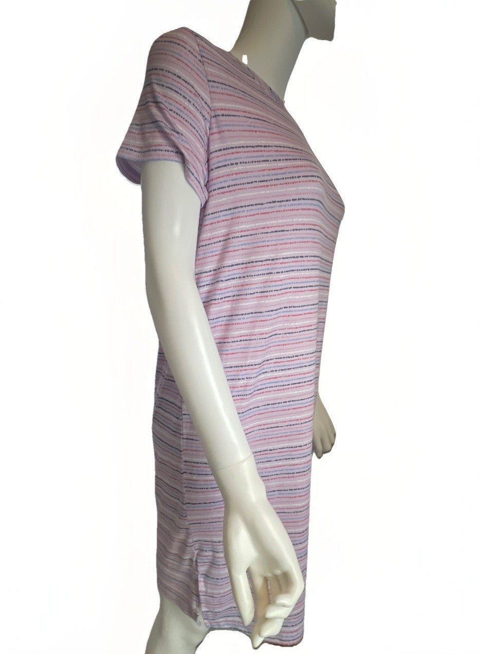 Roudelain Women's Printed Short-Sleeve Sleepshirt - Abilli Stripe, S