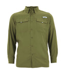 Habit shirt mens green long sleeve outdoor Dri-Fit vented fishing outdoor Sz XL