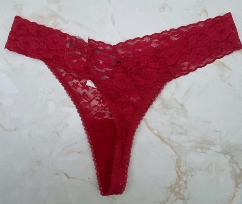 I.N.C. International Concepts Lace Thong Underwear Lingerie Ski Patrol XL