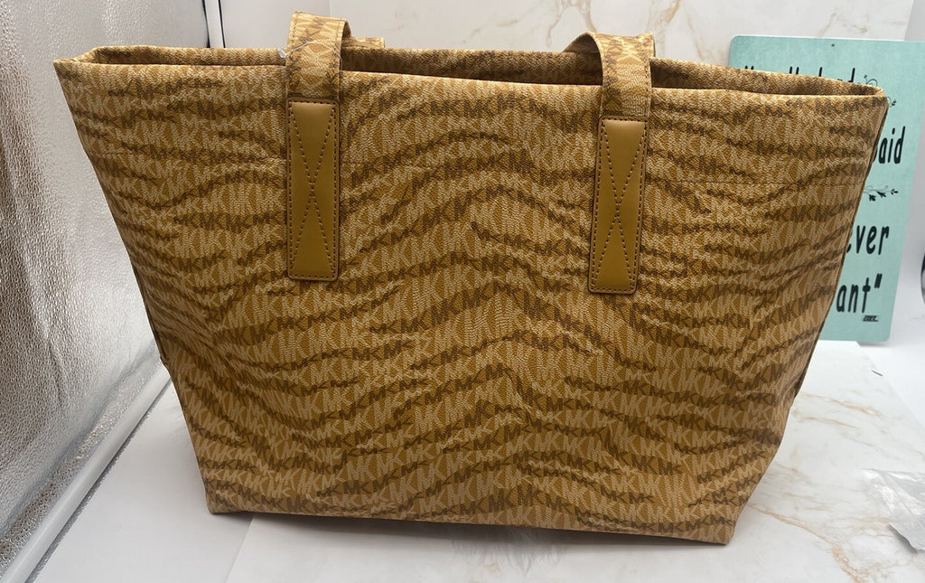NWT Michael Kors Michael Bag MK Logo Marigold Large Tote $298