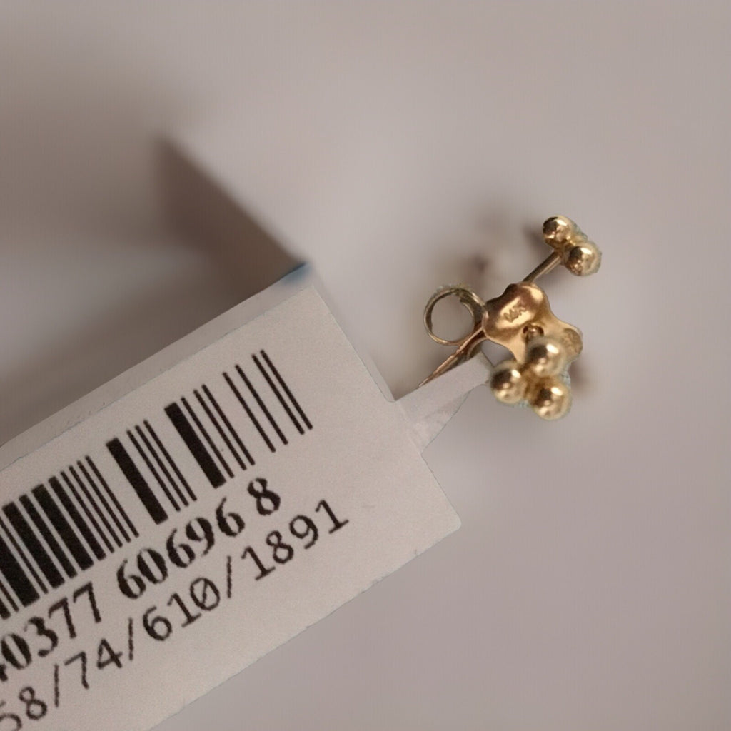  Moon & Meadow 14K Yellow Gold Tri-Bead Stud Earrings