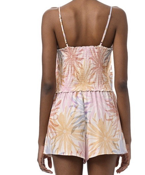 Splendid Women's 3-Pc. Robe, Tank Top & Shorts Sleep Set - Daisy Days, Small