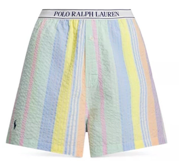 Polo Ralph Lauren Striped Seersucker Boxer Shorts M 