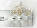 I.N.C. 3-Piece Set Gold-Tone Crystal & Imitation Pearl Bead Bobby Pins