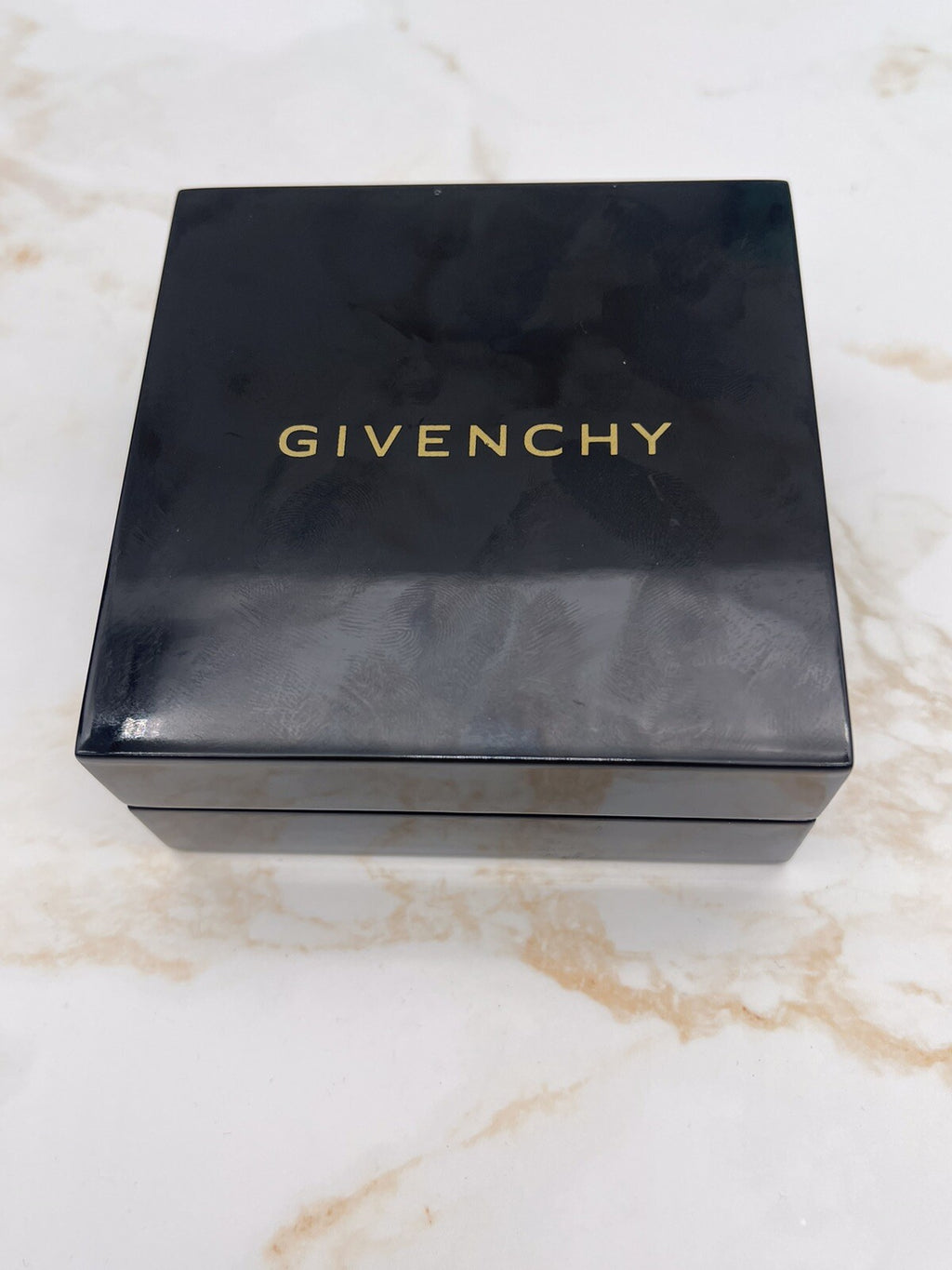 GIVENCHY SILVER TONE GREEN CRYSTALS BANGLE BRACELET WITH FLOATING STONE EARRINGS
