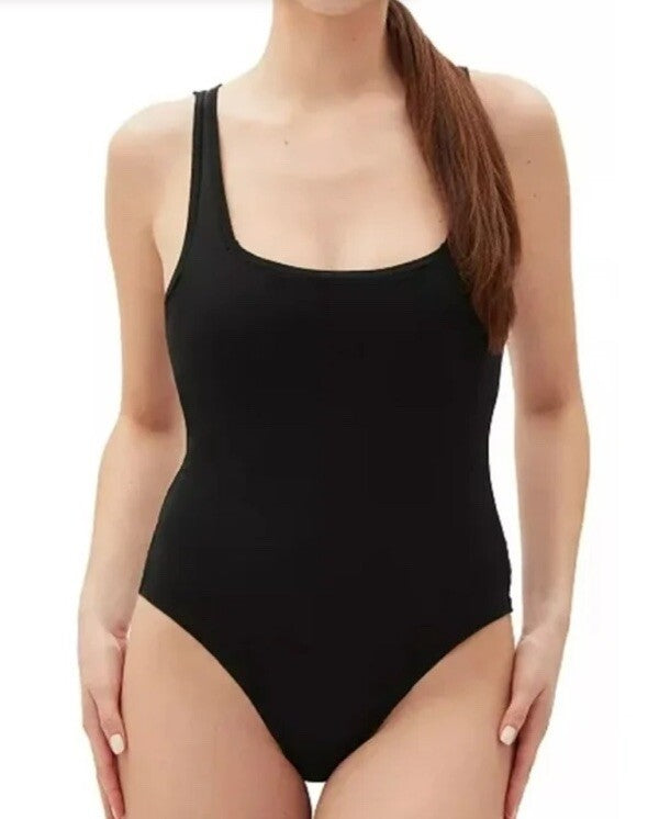 GAP GapBody Women's Logo Comfort Thong Bodysuit GPW01040 Black Small