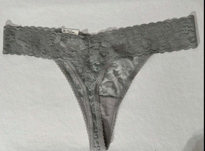 I.N.C. International Concepts Lace Thong Underwear Lingerie Dark Mist XXL
