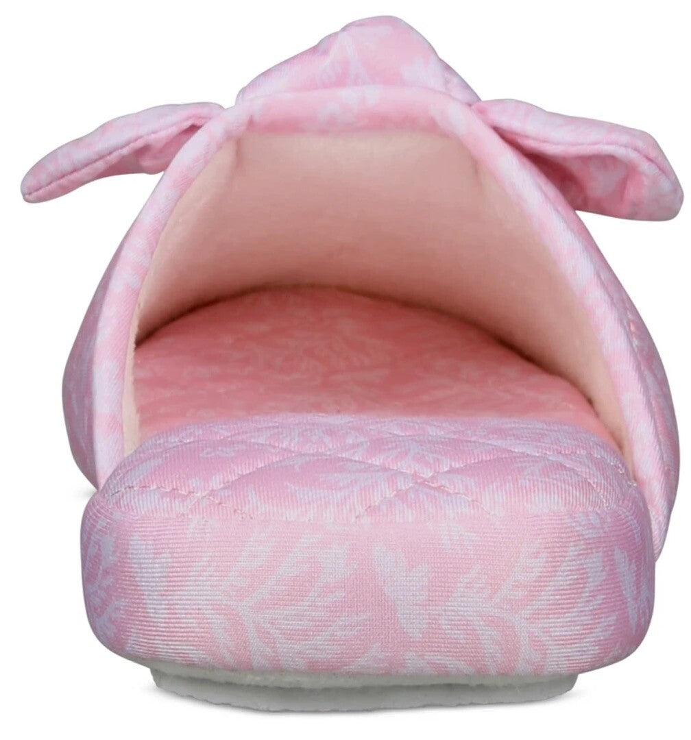 Charter Club Women's Gingham-Print Bow-Top Slippers, M 7-8